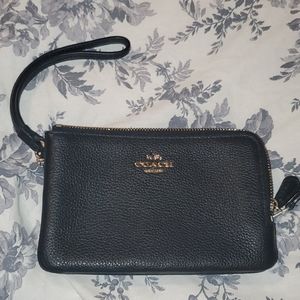 Coach corner zip wristlet
